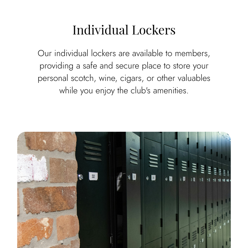 Individual Lockers