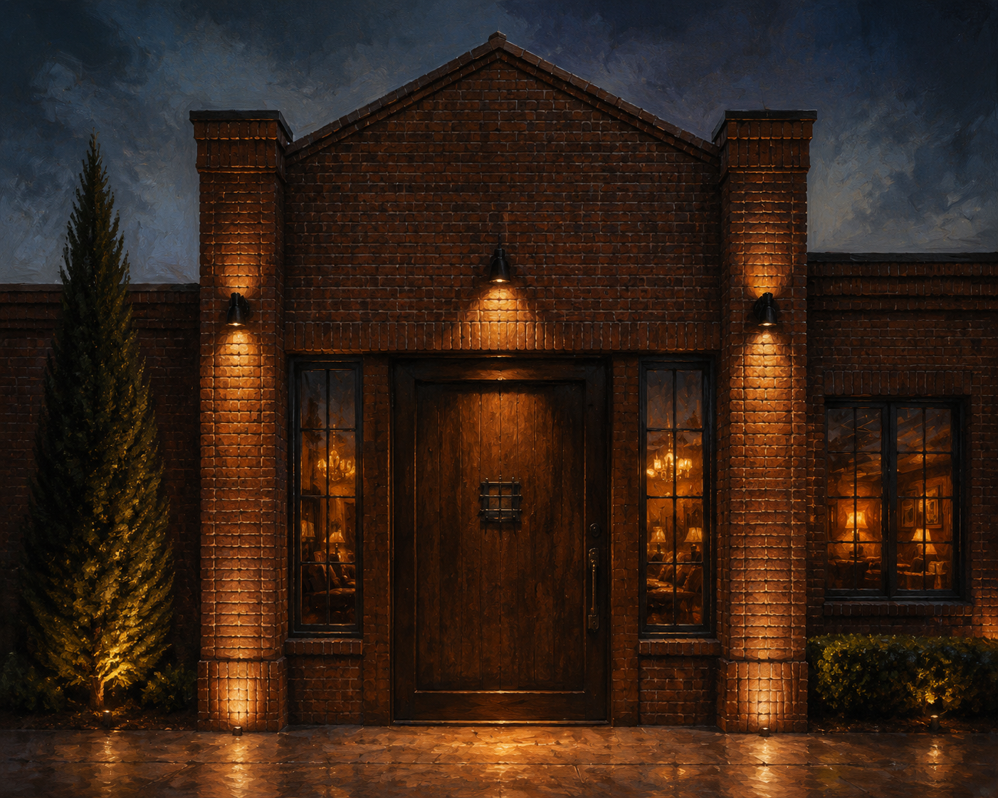 Rendering of the Six Social entrance